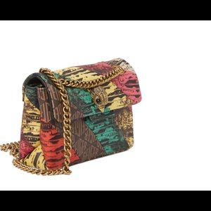Kurt Geiger London Mixed Print Chain Strap Crossbody Bag